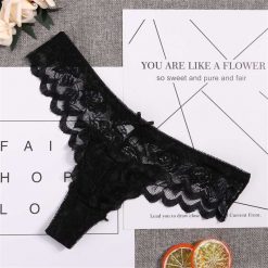 Women Sexy panties See Through Lace Briefs Knickers G-String Thong Panties Ladies Lingerie Exotic Cotton Panties