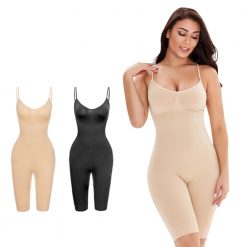 Body Shaper Seamless Women Bodysuit Slimming Waist Trainer Shapewear Butt Lifter Chest  Enhancing Full Slip Strappy-Backed