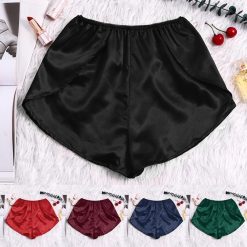 Lingerie Women Silk Satin Sexy Lace Pajamas Flower Floral Underwear Women's Shorts S-XXXL Comfortable And Sexy