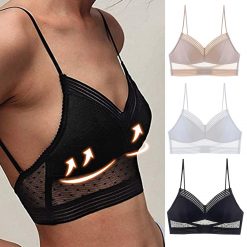 2020 French Style Bralette Seamless Deep V Lace Bra Wireless Thin Underwear Sexy Lingerie Soft Push Up Bras For Women Hot