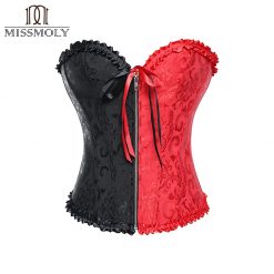 Sexy Steampunk Corset Gothic Bustier Boned Overbust Lingerie Dress 6XL Plus Size Slimming Top Waist Cincher Modeling Clothes