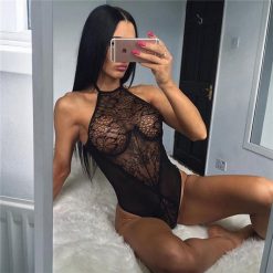 Summer Women Sexy Lingeries Stretch Bodysuits Lingerie Bodysuit Lace Underwear Black Babydoll Sleepwear