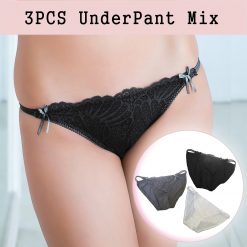 3PCS Mixed Women's Milk Silk Panties With No Crease Bikini Leggings And Briefs  Lingerie Set Fitness Crop Top Underwear