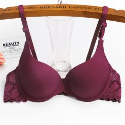 Ladies Padded Push Up Bras Smooth Women Bras Brassieres Solid Adjusted Underwear Intimates Bras